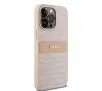 Etui DKNY Hardcase Leather Mono Stripe & Metal Logo iPhone 15 Pro Max Różowy