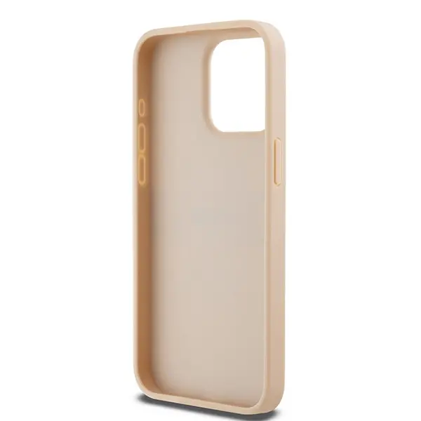 Etui DKNY Hardcase Leather Mono Stripe & Metal Logo iPhone 15 Pro Max Różowy