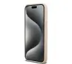 Etui DKNY Hardcase Leather Mono Stripe & Metal Logo iPhone 15 Pro Max Różowy