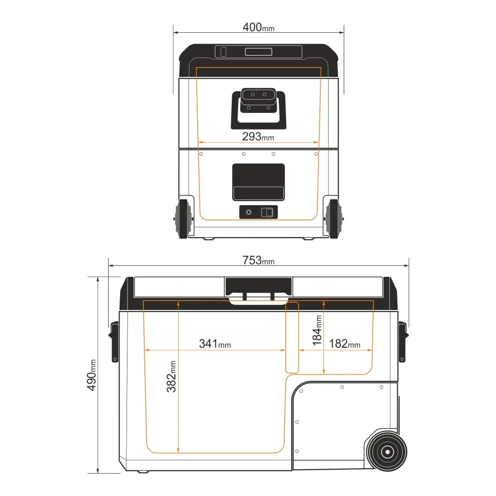 Lodówka Yolco TCX50 Carbon 50l