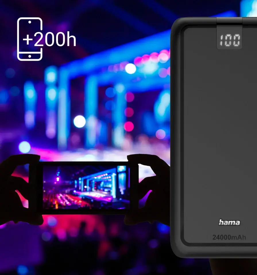 Powerbank Hama 201711 Performance 24 24000mAh 15W Antracyt