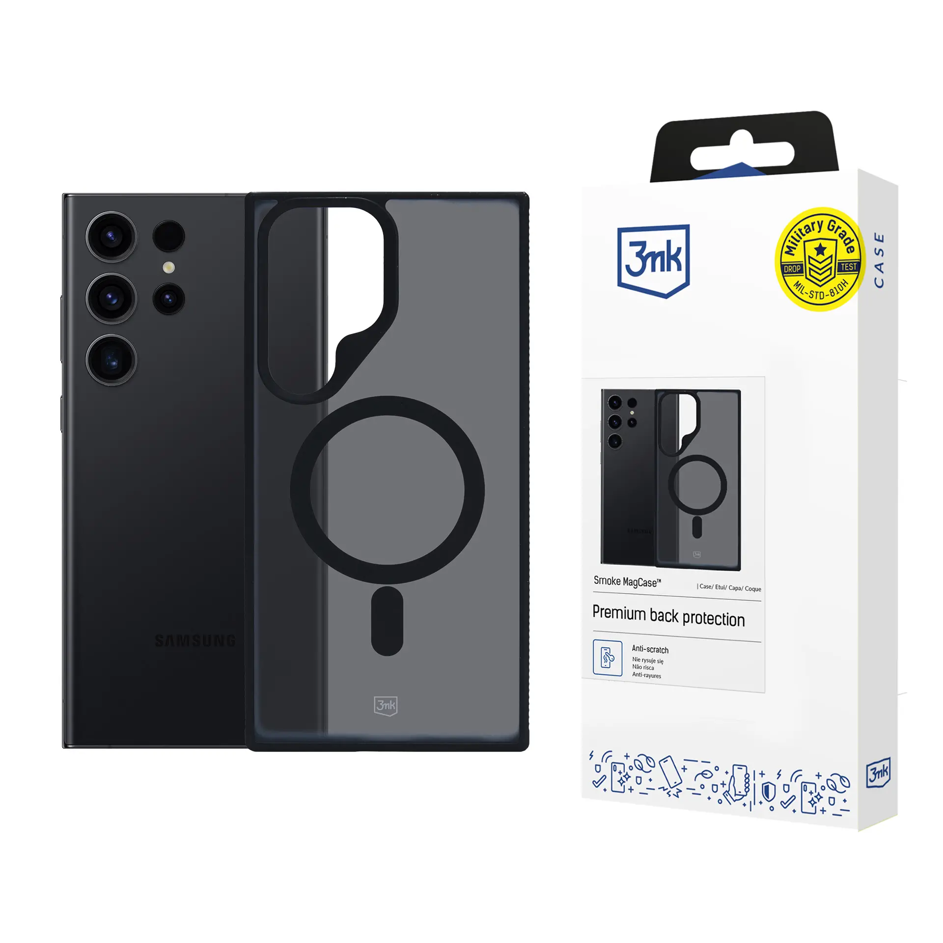 Etui 3mk Smoke MagCase do Samsung Galaxy S24 Ultra Szary