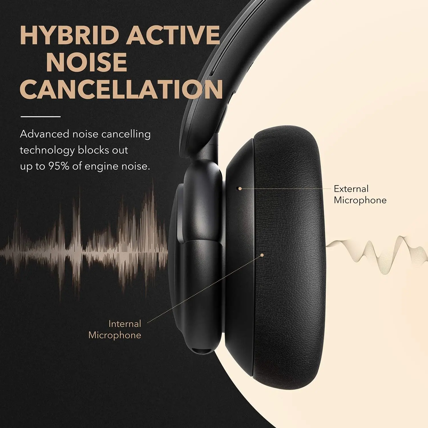 Słuchawki bezprzewodowe Soundcore Life Q30 Nauszne Bluetooth 5.0 Czarny