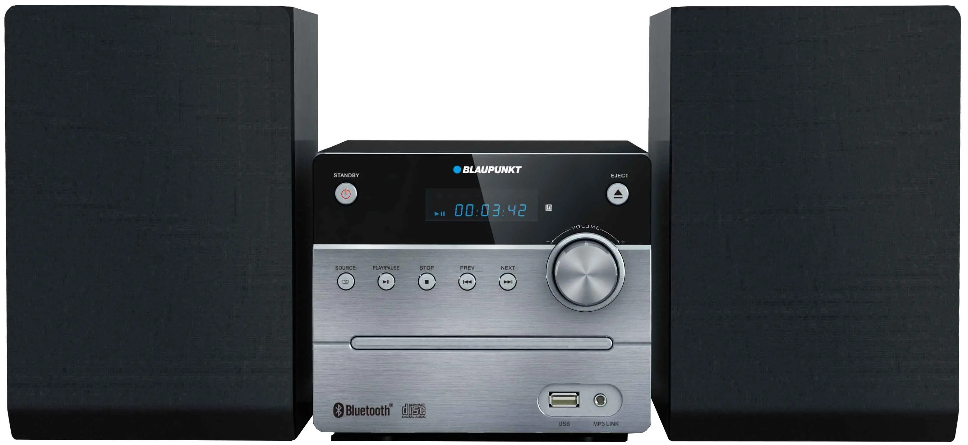 Wieża Blaupunkt MS12BT 10W Bluetooth Radio FM Srebrny