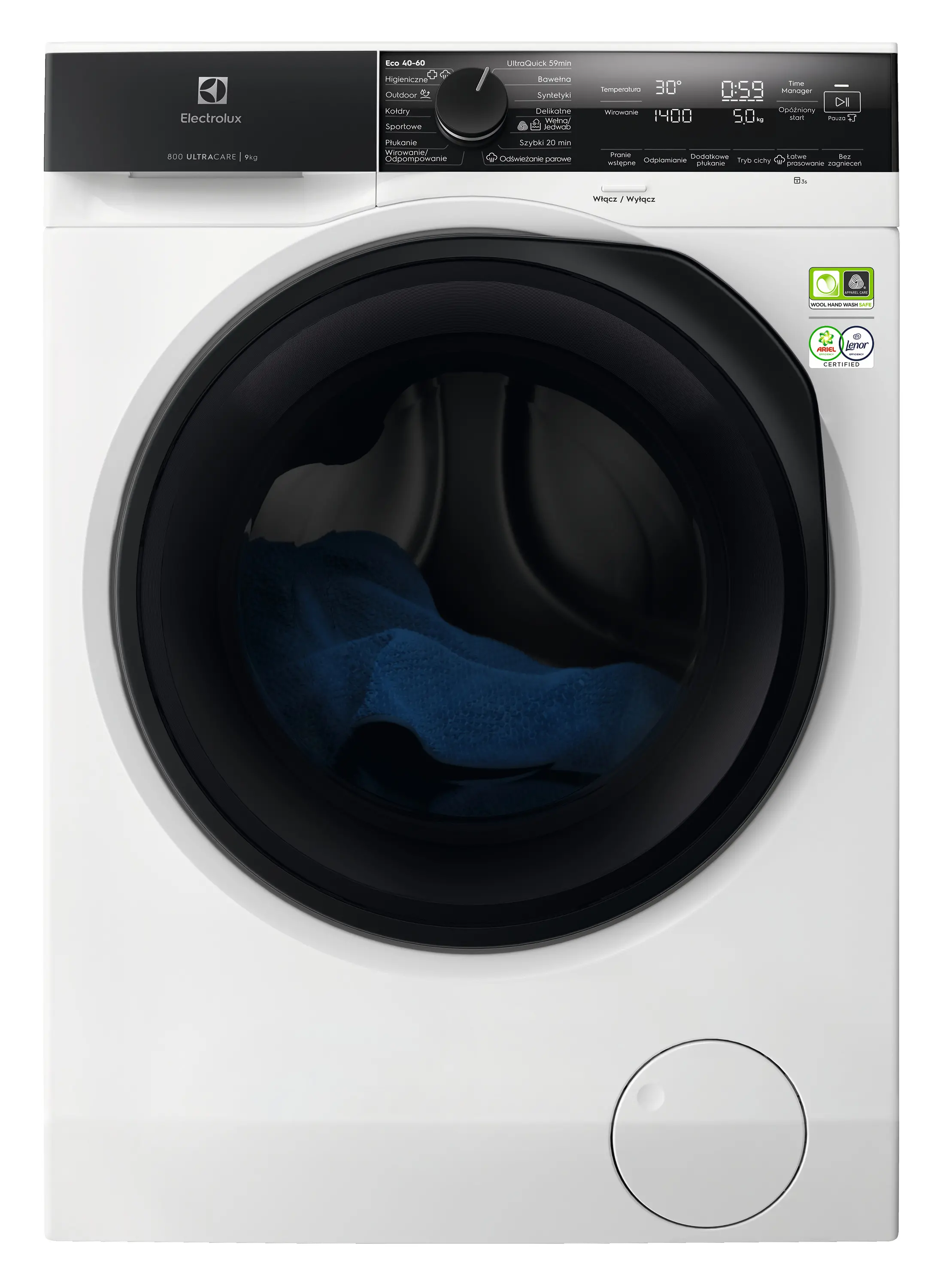 Pralka Electrolux 800 UltraCare EW8F4697P 9kg 1600obr/min