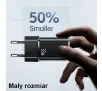 Ładowarka sieciowa USAMS T43 USB-C+USB 33W + kabel lightning Czarny