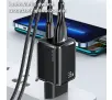 Ładowarka sieciowa USAMS T43 USB-C+USB 33W + kabel lightning Czarny