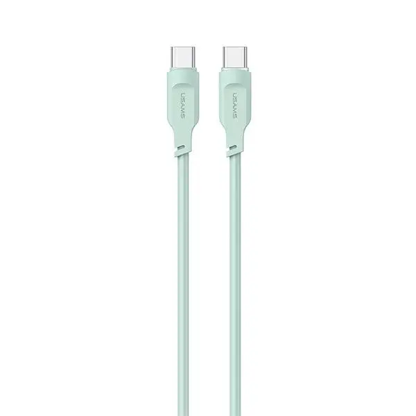Kabel USAMS Lithe Series SJ567USB04 USB-C do USB-C 100W PD FC 1,2m Zielony