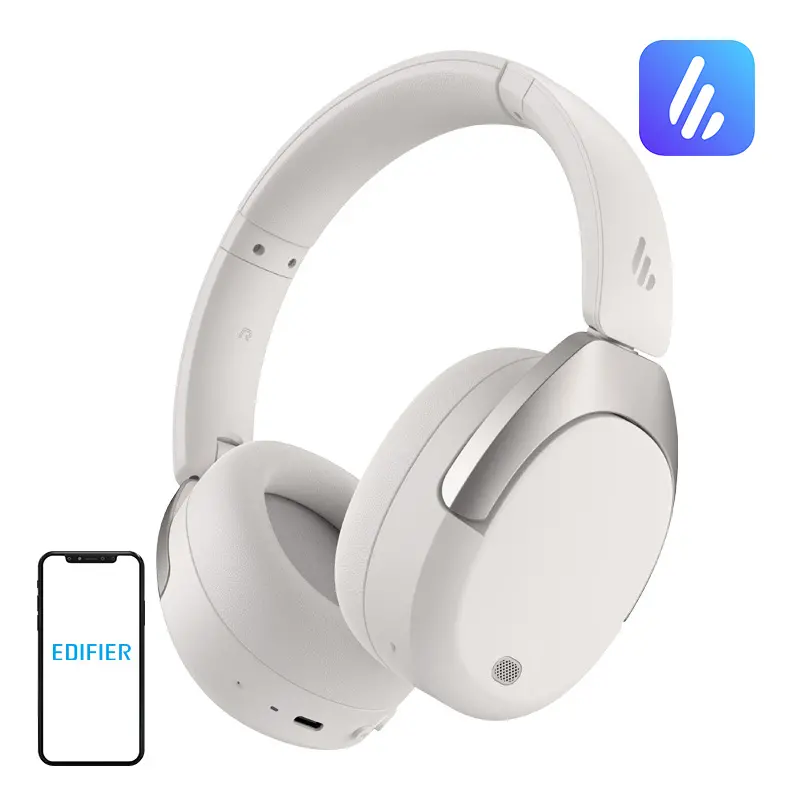 Słuchawki bezprzewodowe Edifier W830NB Nauszne Bluetooth 5.4 Biały