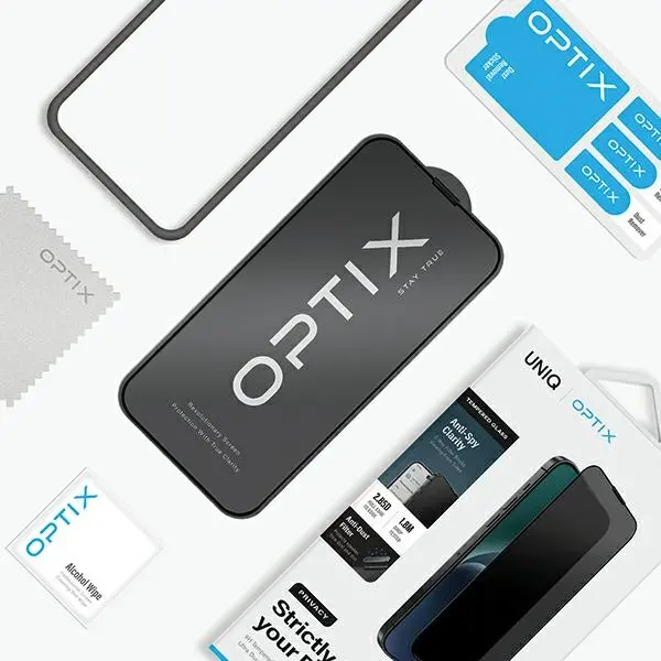 Szkło hartowane UNIQ Optix Privacy do iPhone 15 Plus/14 Pro Max