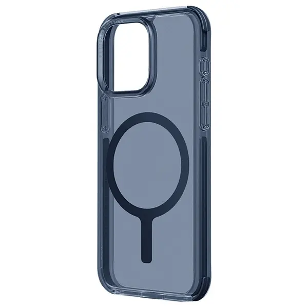 Etui UNIQ Combat Magclick Charging do iPhone 15 Pro Max Ciemnoniebieski