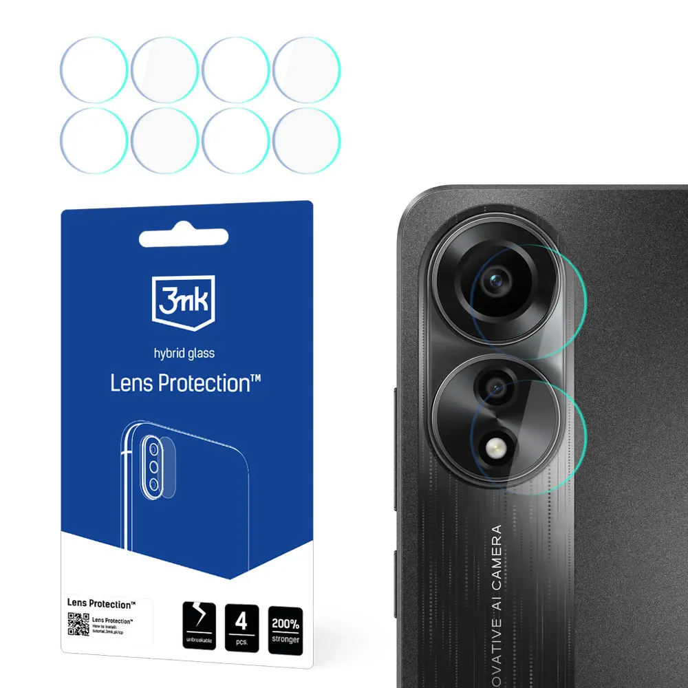 Szkło hybrydowe 3mk Lens Protection do Oppo A78 4G