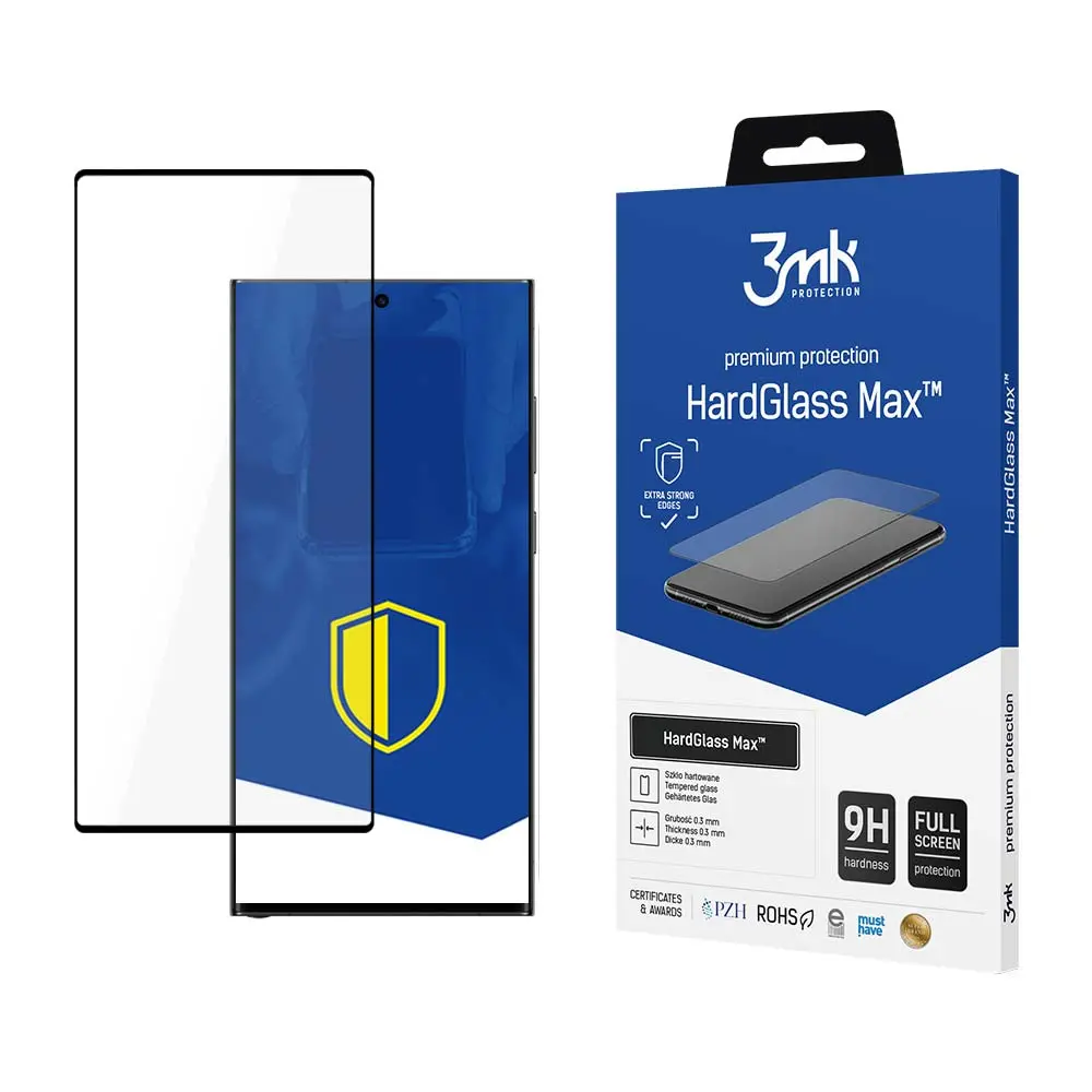 Szkło hartowane 3mk HardGlass Max Fingerprint do Galaxy S23 Ultra