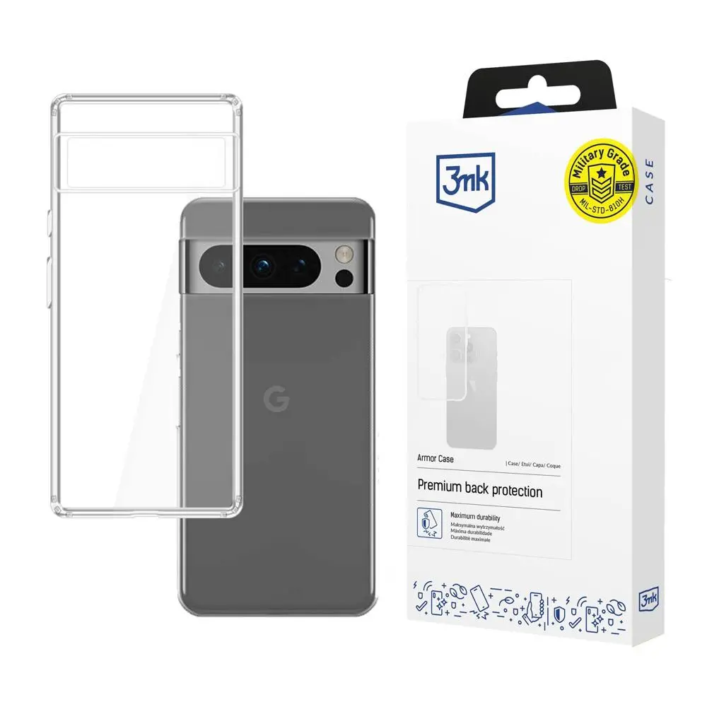 Etui 3mk Armor Case do Google Pixel 8 Pro Przezroczysty