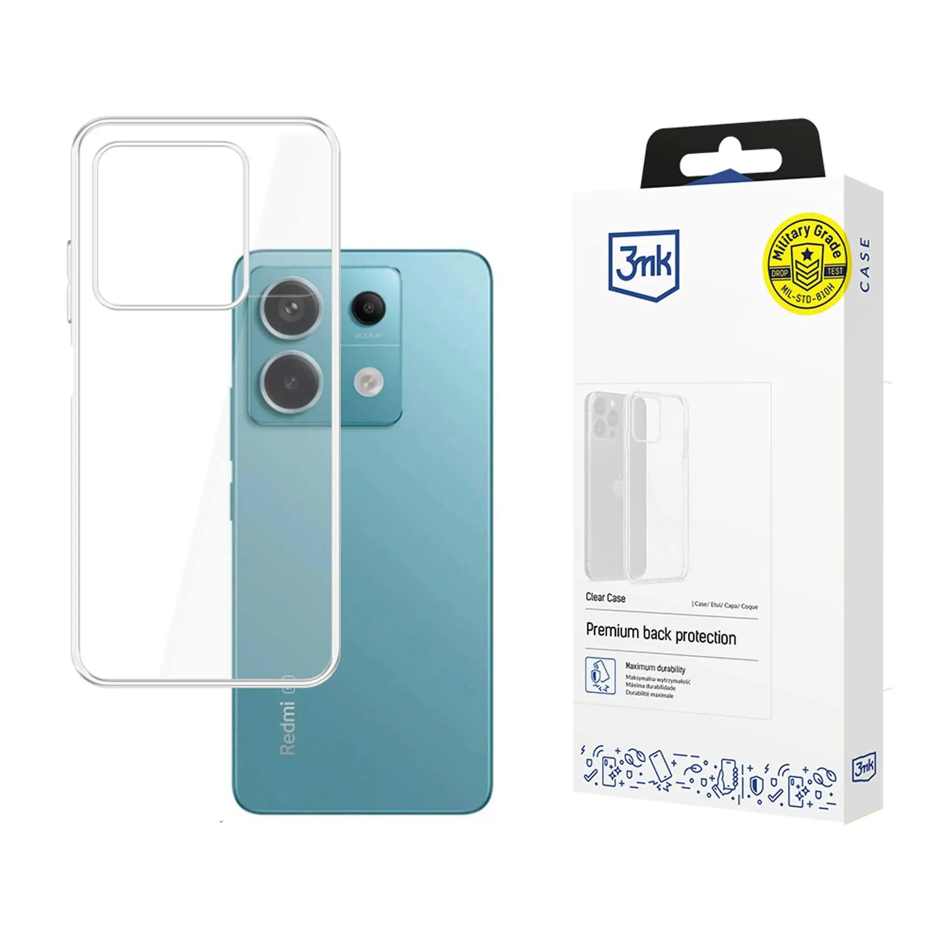 Etui 3mk Clear Case do Redmi Note 13 5G Przezroczysty