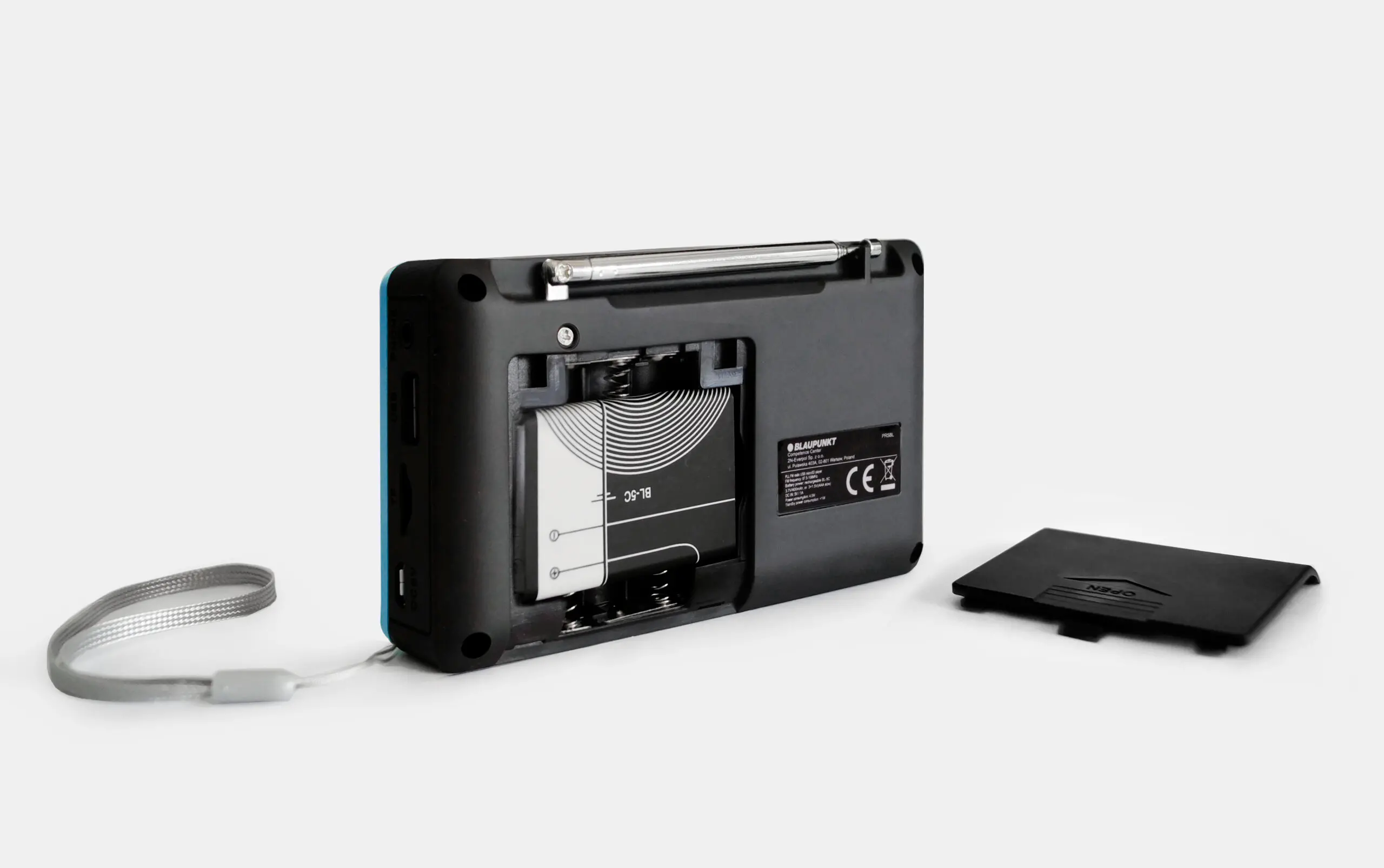 Radioodbiornik Blaupunkt PR5BL Radio FM Czarno-niebieski