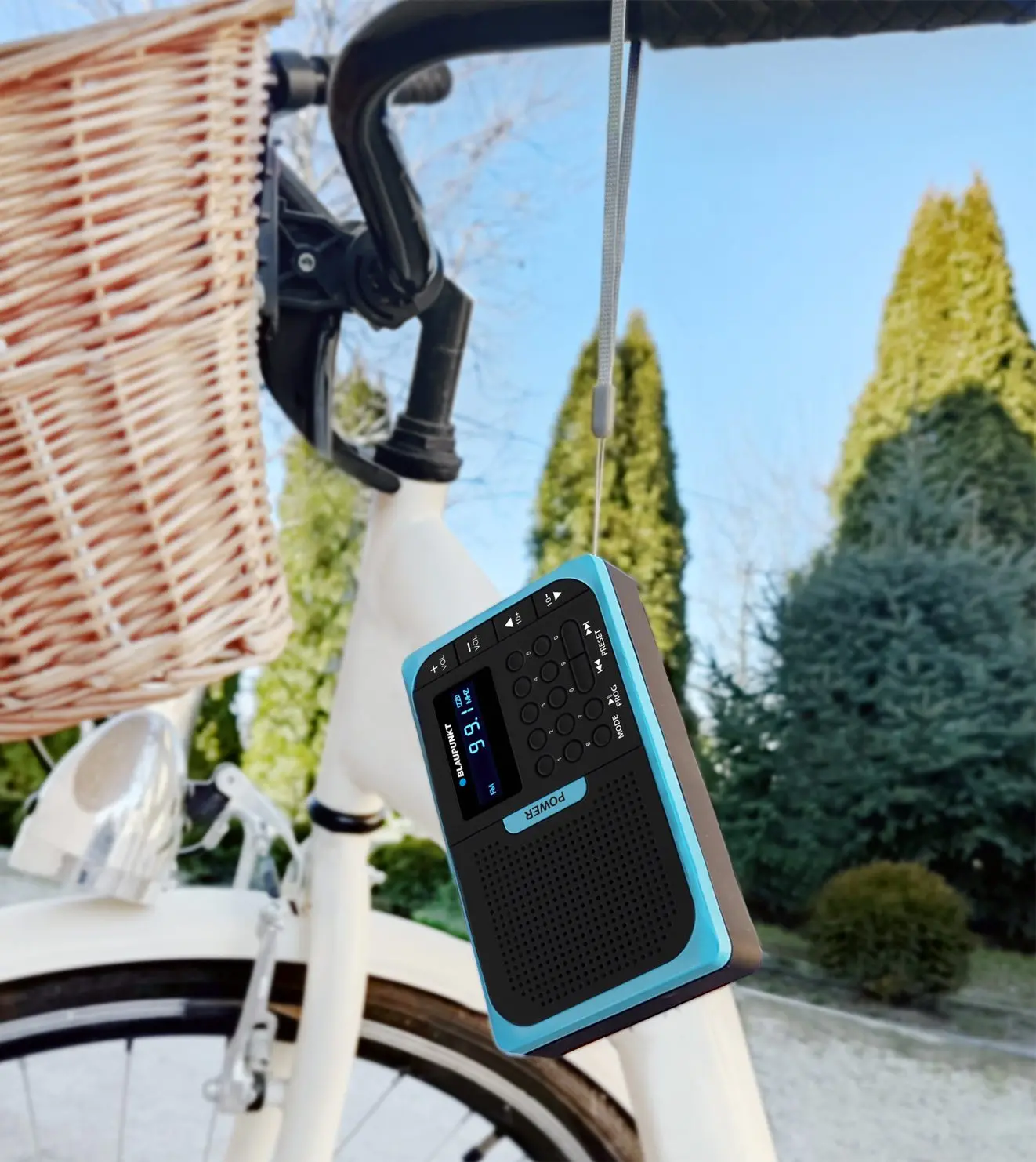 Radioodbiornik Blaupunkt PR5BL Radio FM Czarno-niebieski