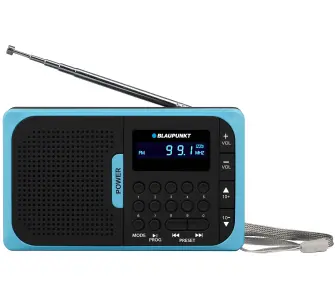 Radioodbiornik Blaupunkt PR5BL Radio FM Czarno-niebieski