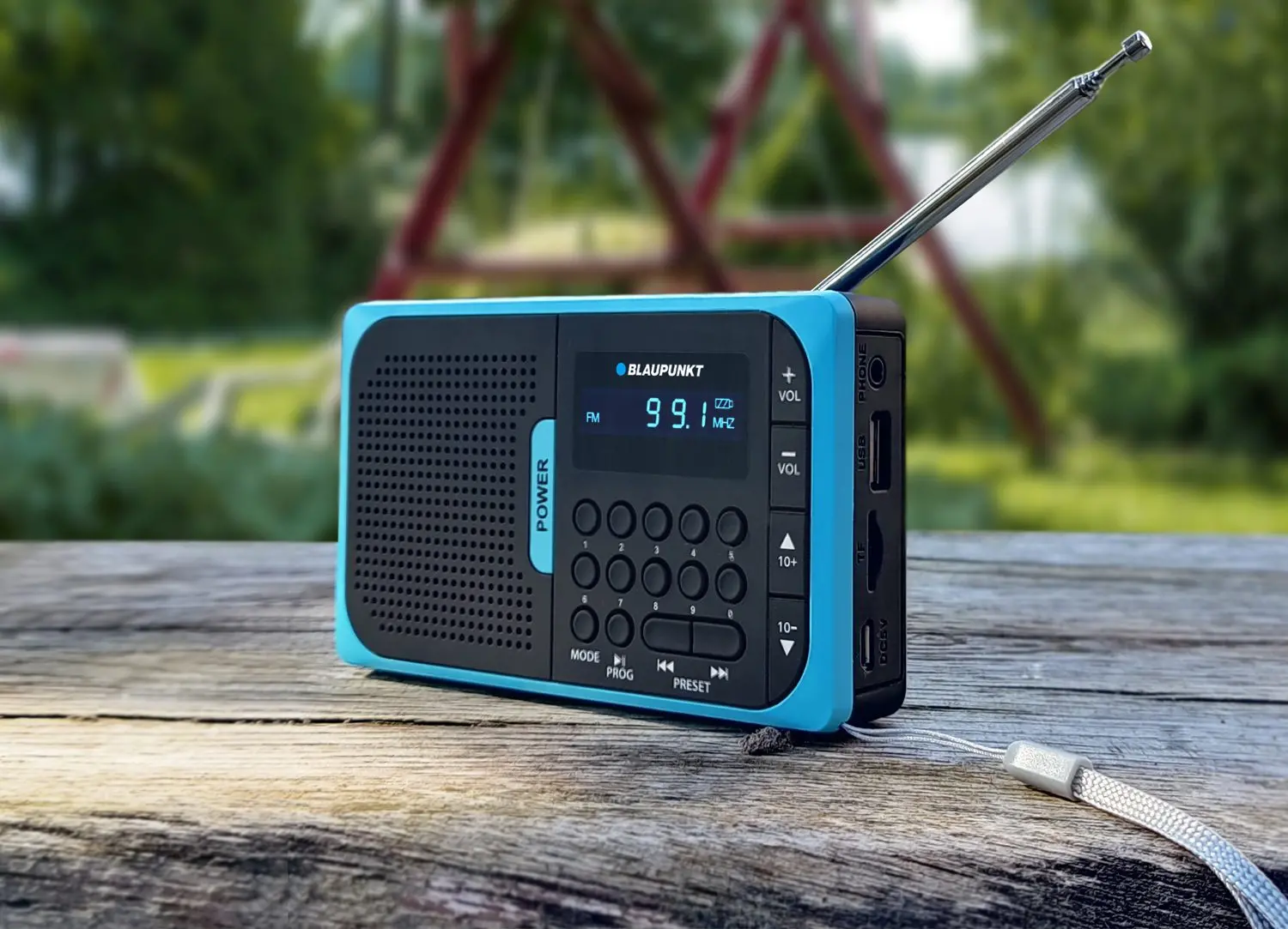 Radioodbiornik Blaupunkt PR5BL Radio FM Czarno-niebieski