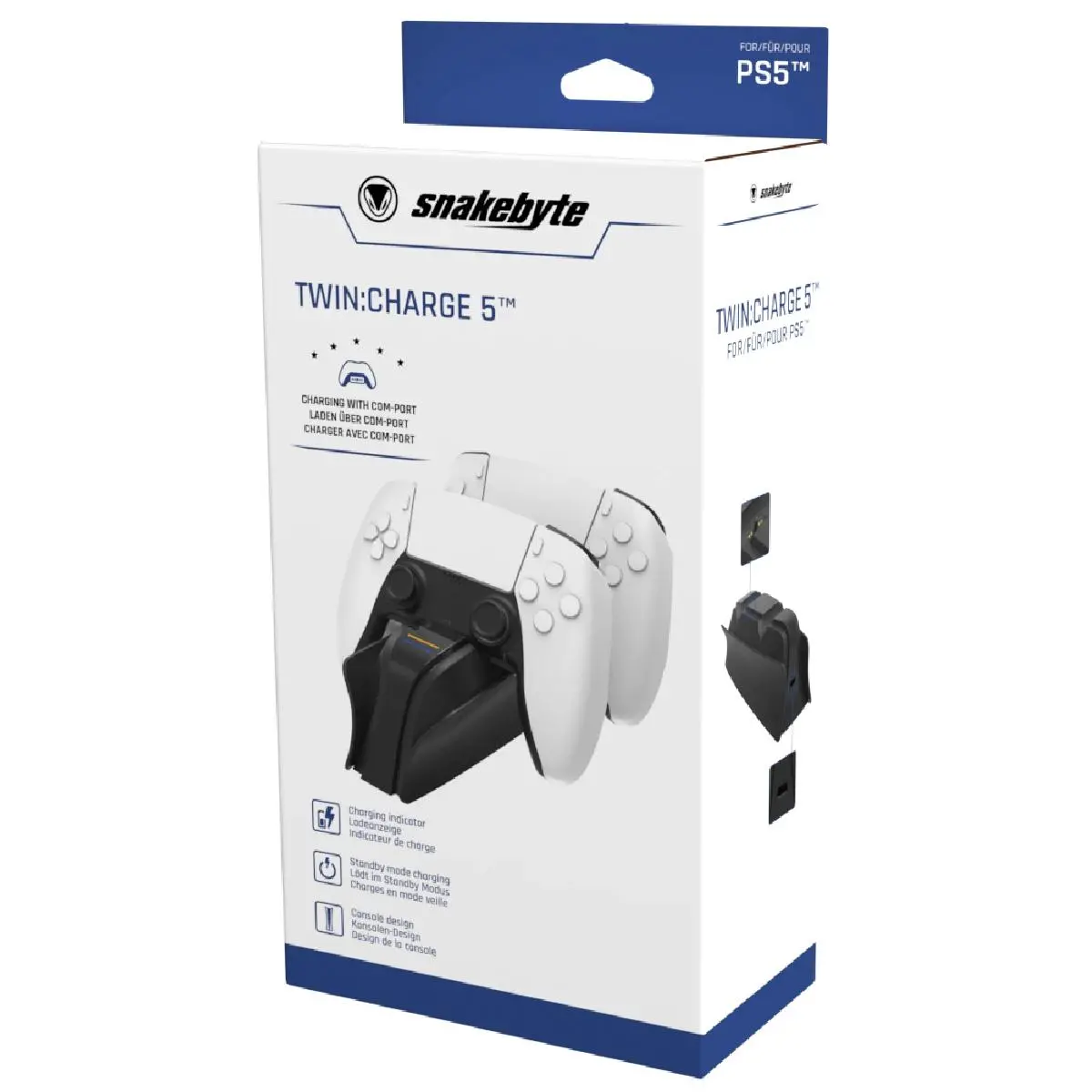 Ładowarka Snakebyte SB916151 TWIN:CHARGE 5 do padów PS5 Czarny