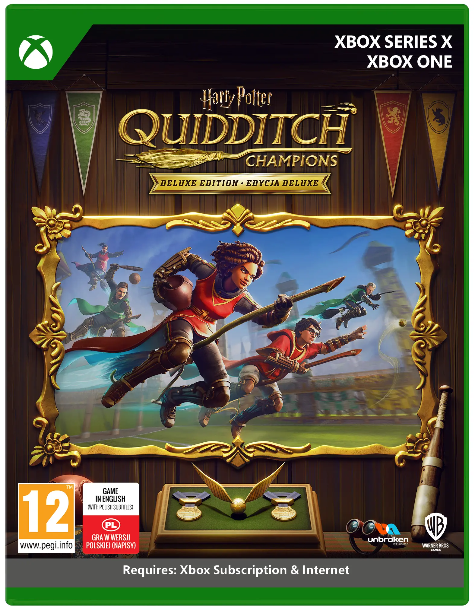 Harry Potter Mistrzowie Quidditcha Edycja Deluxe Gra na Xbox Series X / Xbox One