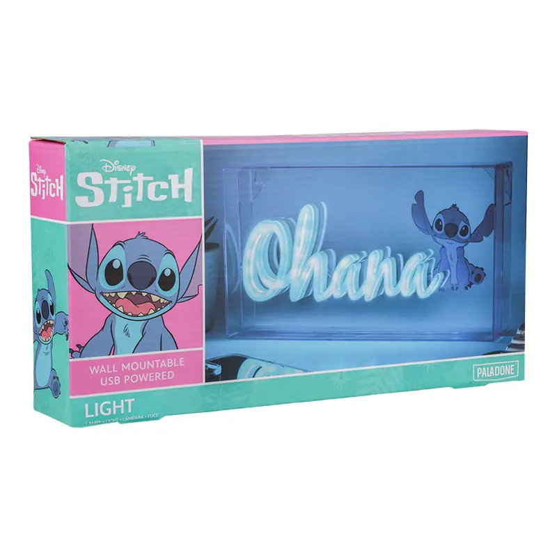 Lampka Paladone Disney Lilo & Stich Ohana LED Neon Light