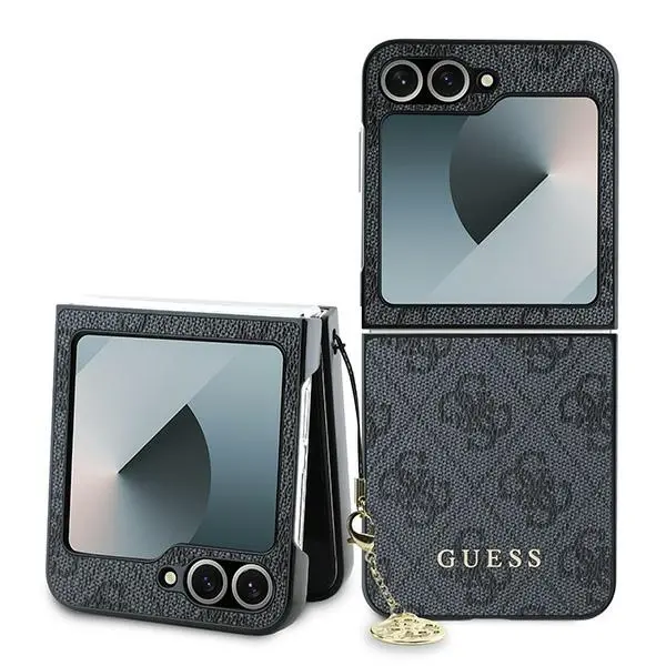 Etui Guess 4G Charm do Z Flip 6 Czarny