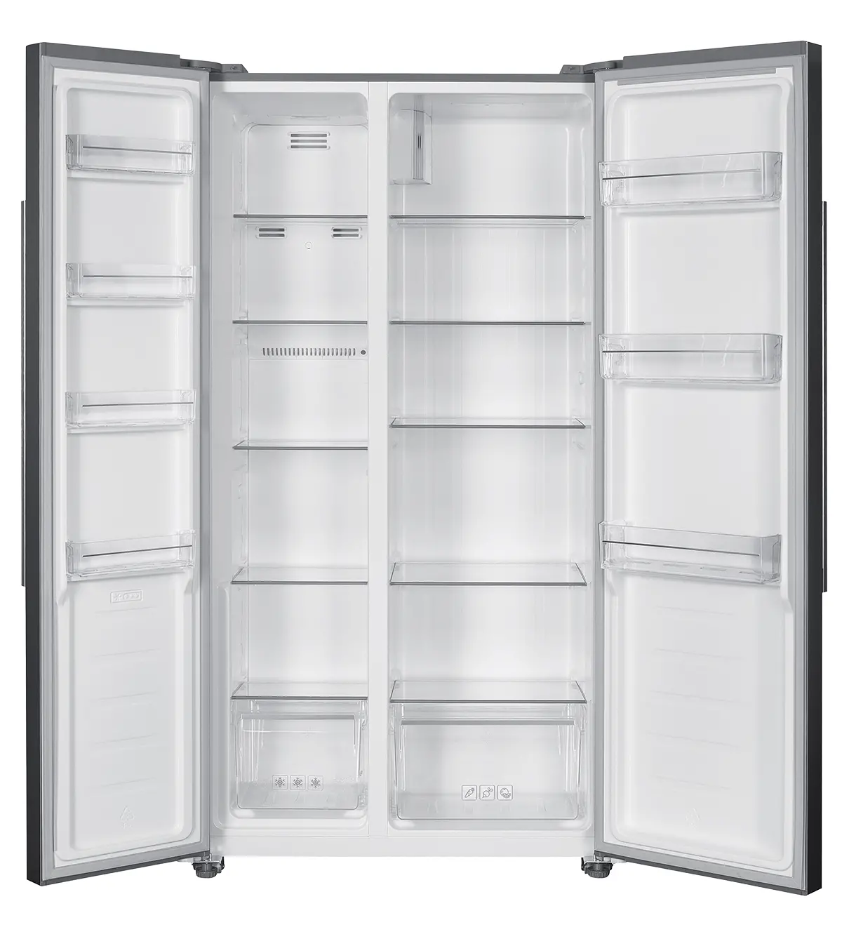 Lodówka MPM SBS MPM-427-SBS-05/NL Pełny No Frost 177cm Komora świeżości Białe szkło
