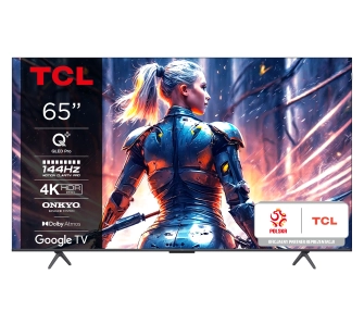 Telewizor TCL 65C72B 65" QLED 4K 144Hz Google TV Dolby Vision 2.1 ONKYO Dolby Atmos DTS X HDMI 2.1 DVB-T2