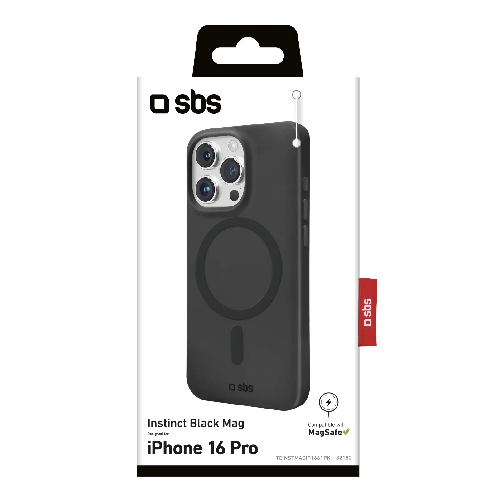 Etui SBS Instinct MagSafe do iPhone 16 Pro Czarny
