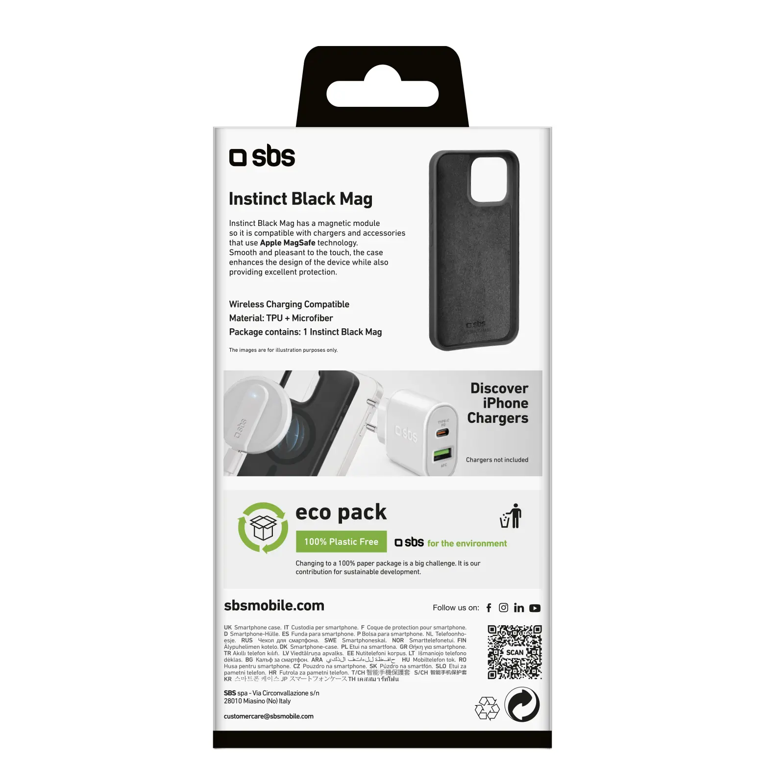 Etui SBS Instinct MagSafe do iPhone 16 Pro Czarny