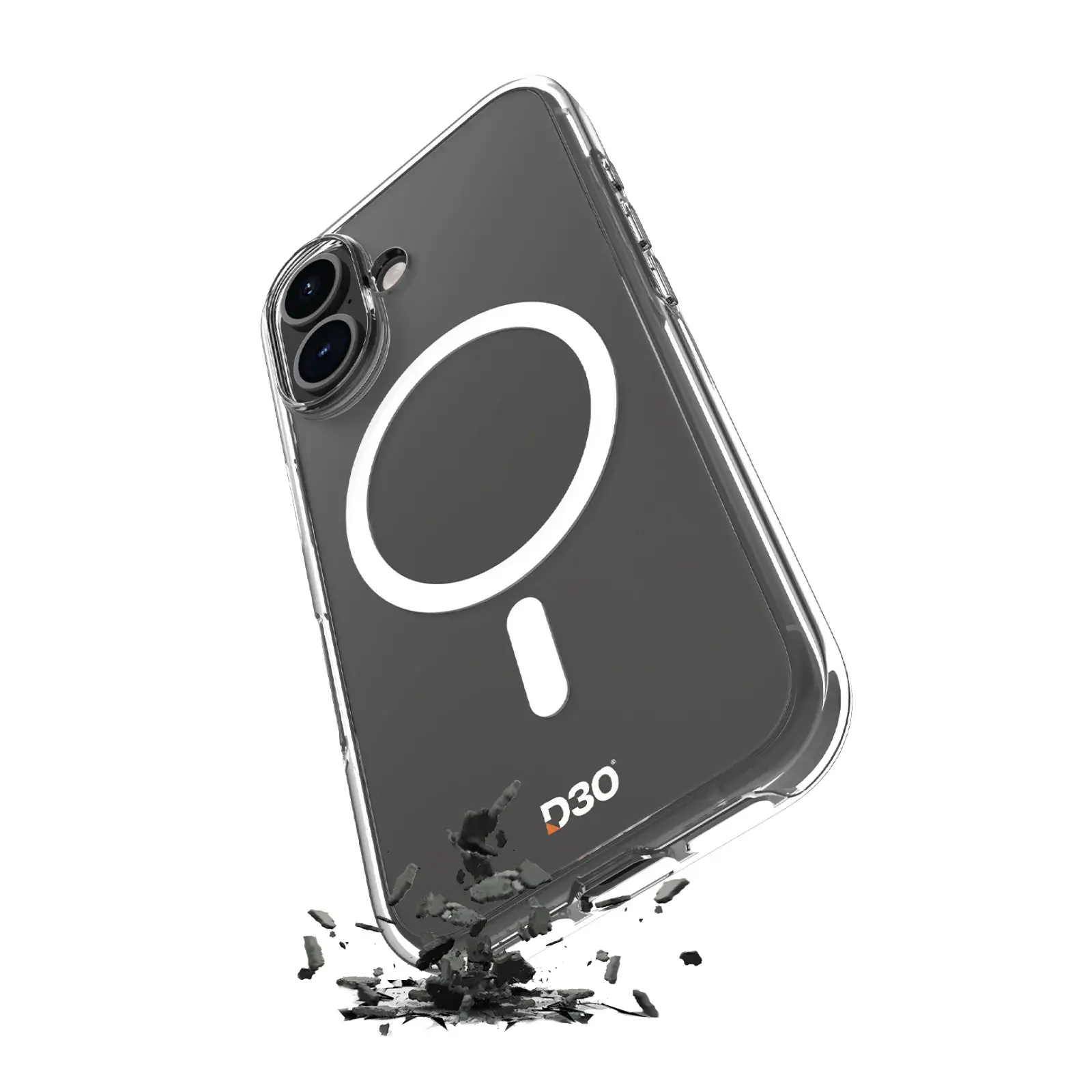 Etui Puro Cover Impact Clear D3O Bio do iPhone 16 Plus Przezroczysty