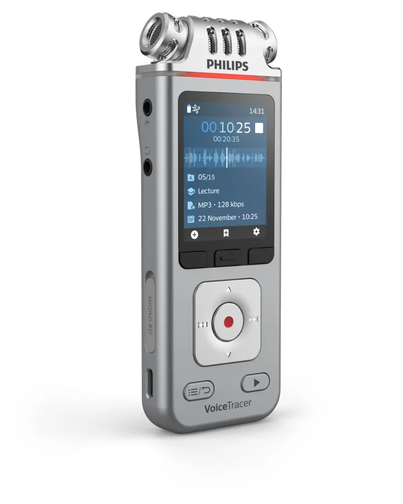 Dyktafon Philips DVT4115 Srebrny