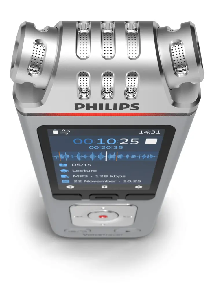 Dyktafon Philips DVT4115 Srebrny