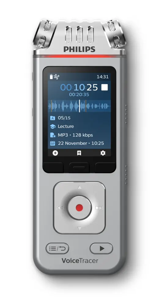 Dyktafon Philips DVT4115 Srebrny