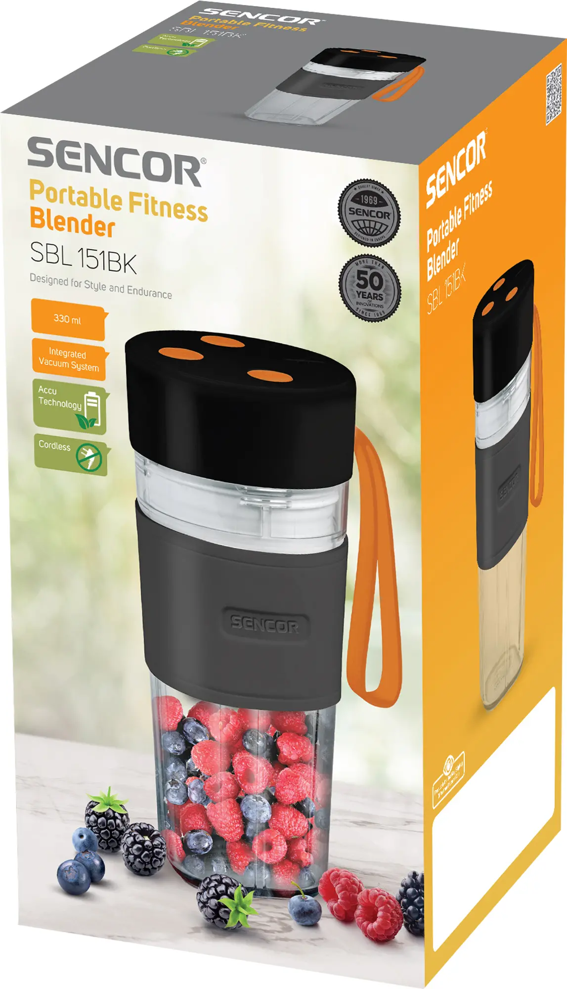 Blender kielichowy Sencor SBL 151BK Bezprzewodowy 0,33l