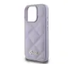 Etui Guess Quilted Metal Logo iPhone 16 Pro Max Fioletowy