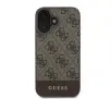 Etui Guess hardcase 4G Bottom Stripe do iPhone 16 Brązowy