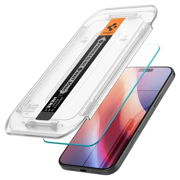Szkło hartowane Spigen TR iPhone 16 Pro EZ FIT 2 szt. clear