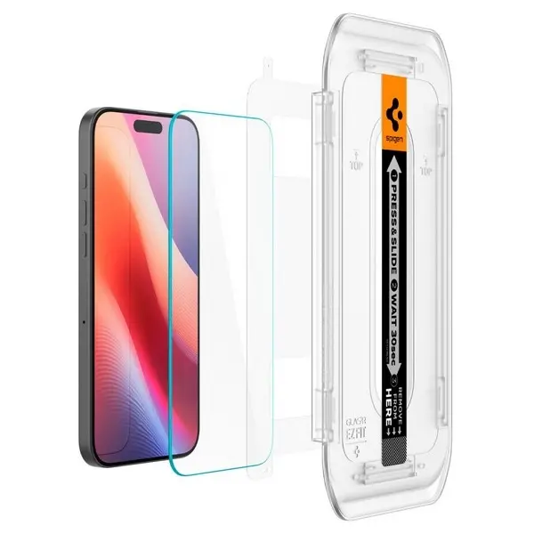 Szkło hartowane Spigen TR iPhone 16 Pro EZ FIT 2 szt. clear