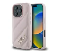Karl Lagerfeld hardcase Quilted Signature do iPhone 16 Pro Max Różowy