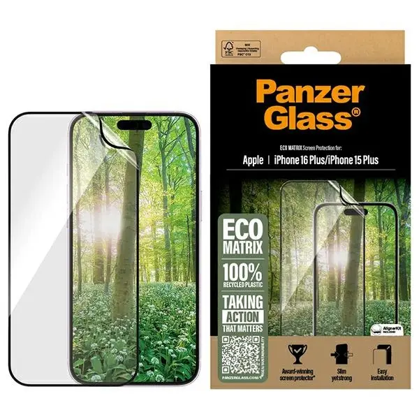 Szkło hartowane PanzerGlass Ultra-Wide Fit do iPhone 16 Plus