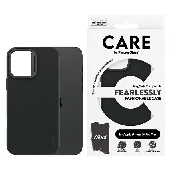 Etui PanzerGlass Fashion Case MagSafe do iPhone 16 Pro Max Czarny