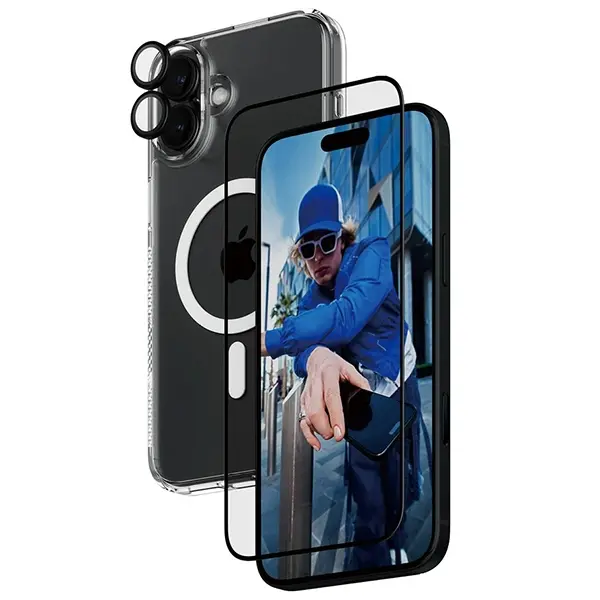Etui PanzerGlass Bundle 3w1 do iPhone 16 Plus