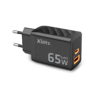 Ładowarka sieciowa Xblitz XC2 USB-A USB-C PD 65W GAN3 Czarny