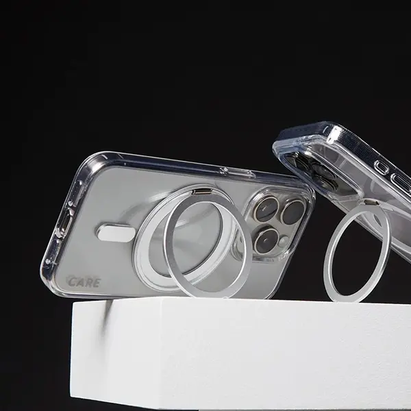 Etui PanzerGlass Kickstand Case MagSafe do iPhone 16 Srebrny