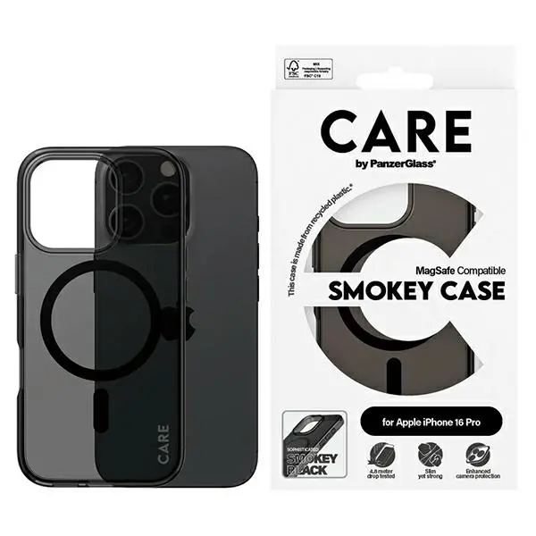 Etui PanzerGlass Flagship Case MagSafe do iPhone 16 Pro Szary