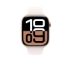 Apple Watch Series 10 GPS 46mm aluminium różowe złoto pasek sportowy w kolorze łagodnego różu M/L