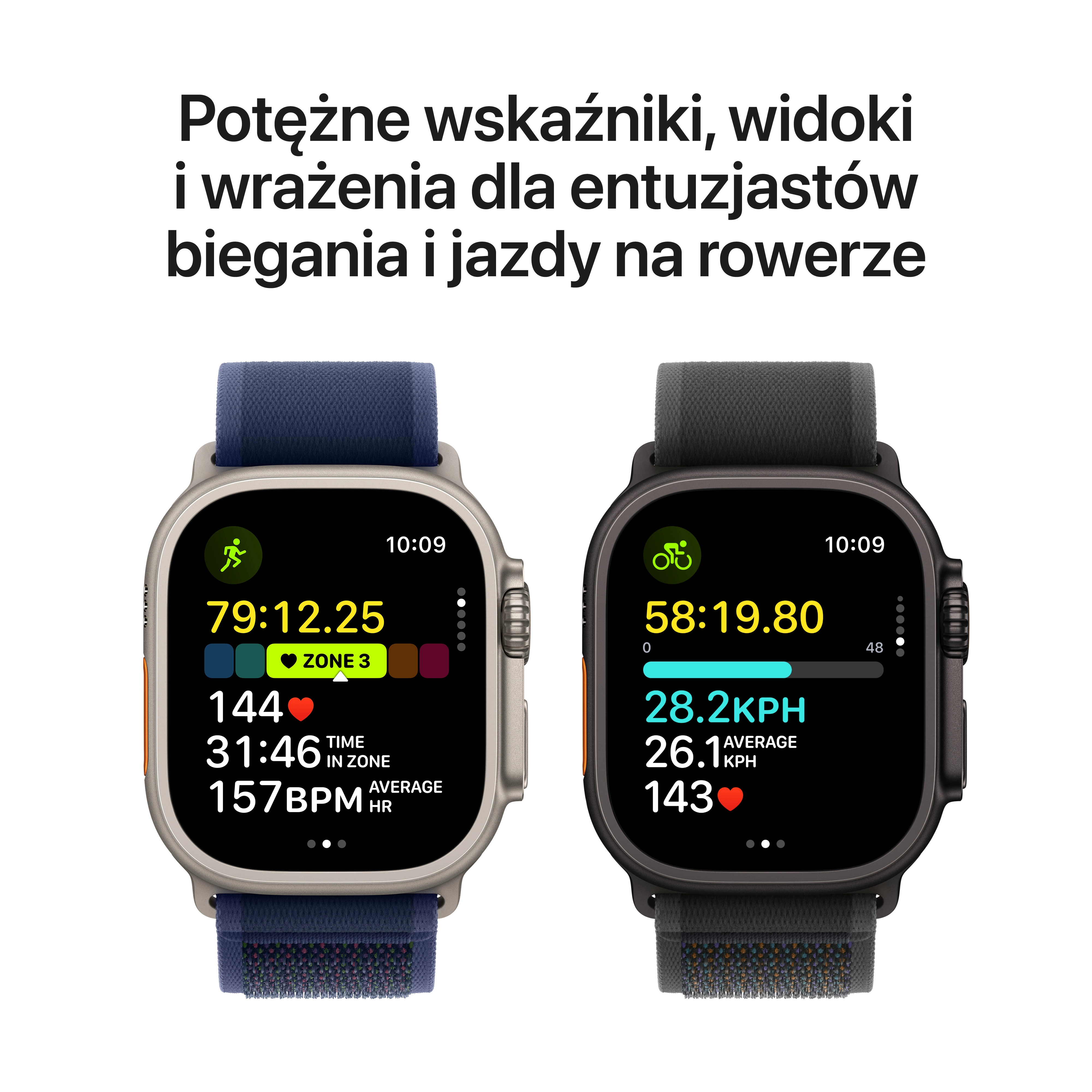 Apple Watch Ultra 2 GPS + Cellular koperta z tytanu 49mm opaska Trail niebieski M/L