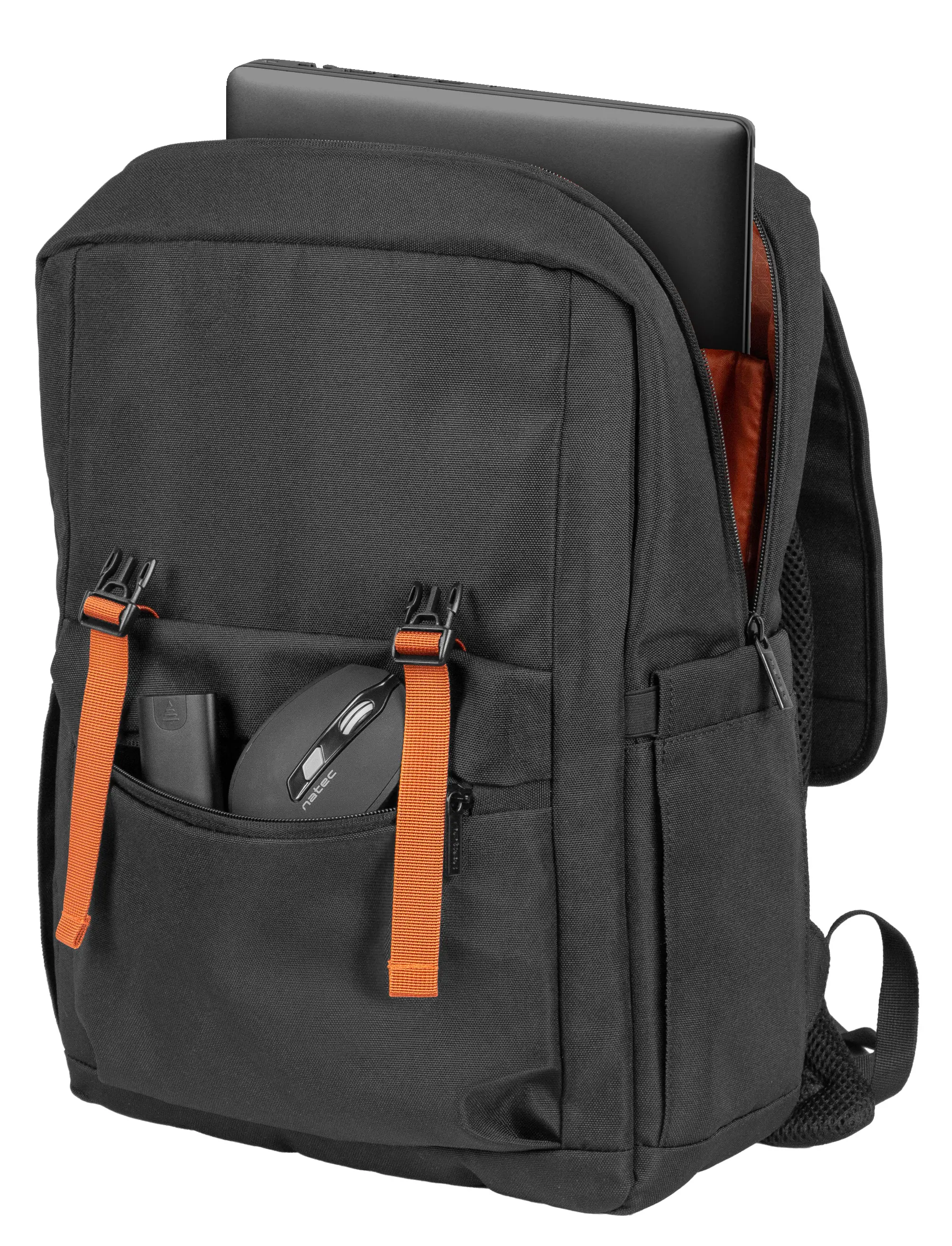 Plecak na laptopa Natec Niala NTO-2240 15,6" Czarno-pomarańczowy